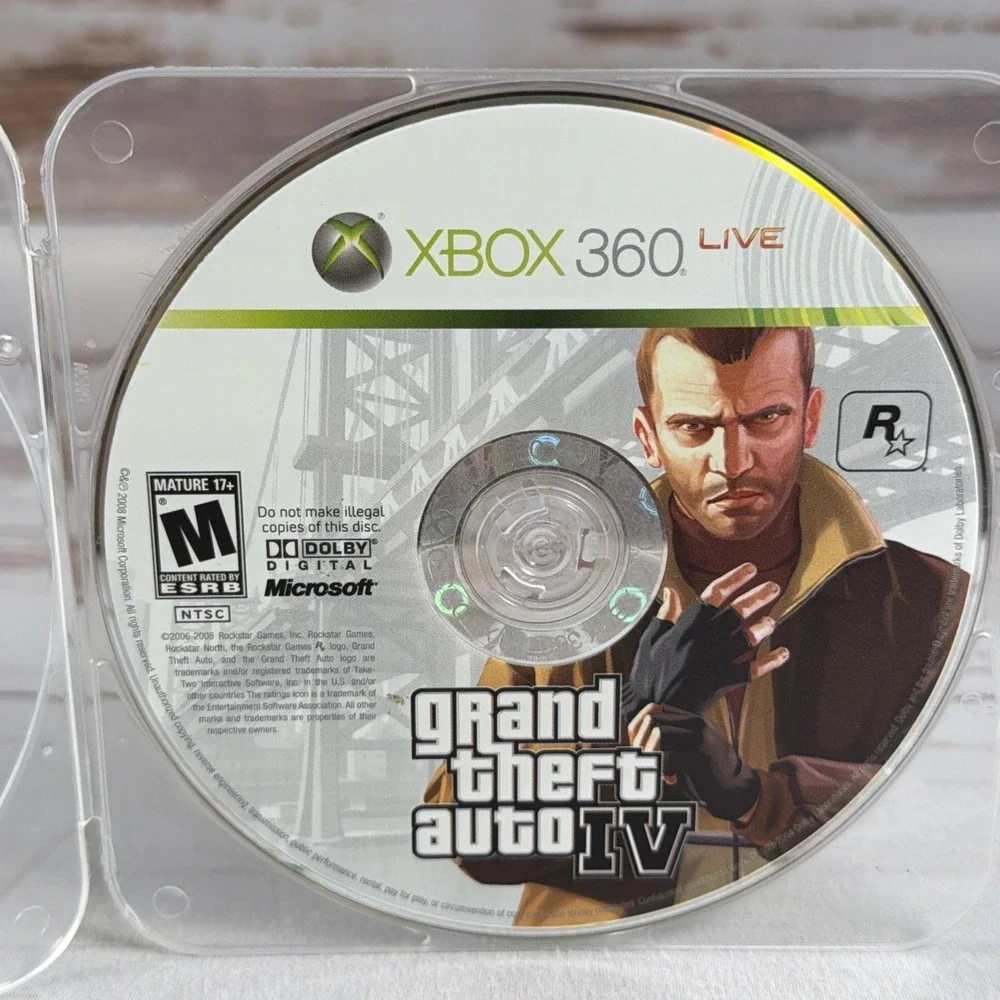 GTA 4 Grand Theft Auto IV Xbox 360 Game Disc Only Tested Resurfaced